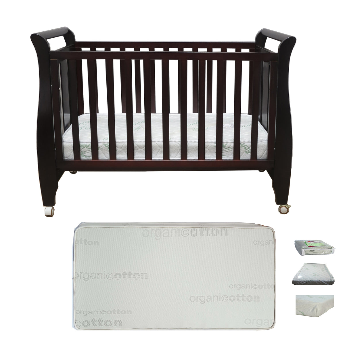 Babyworth  B4 Urban Sleigh Cot & Mattress - Babyworth