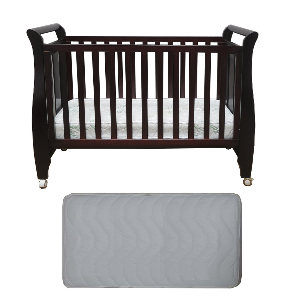 Babyworth  B4 Urban Sleigh Cot & Mattress - Babyworth