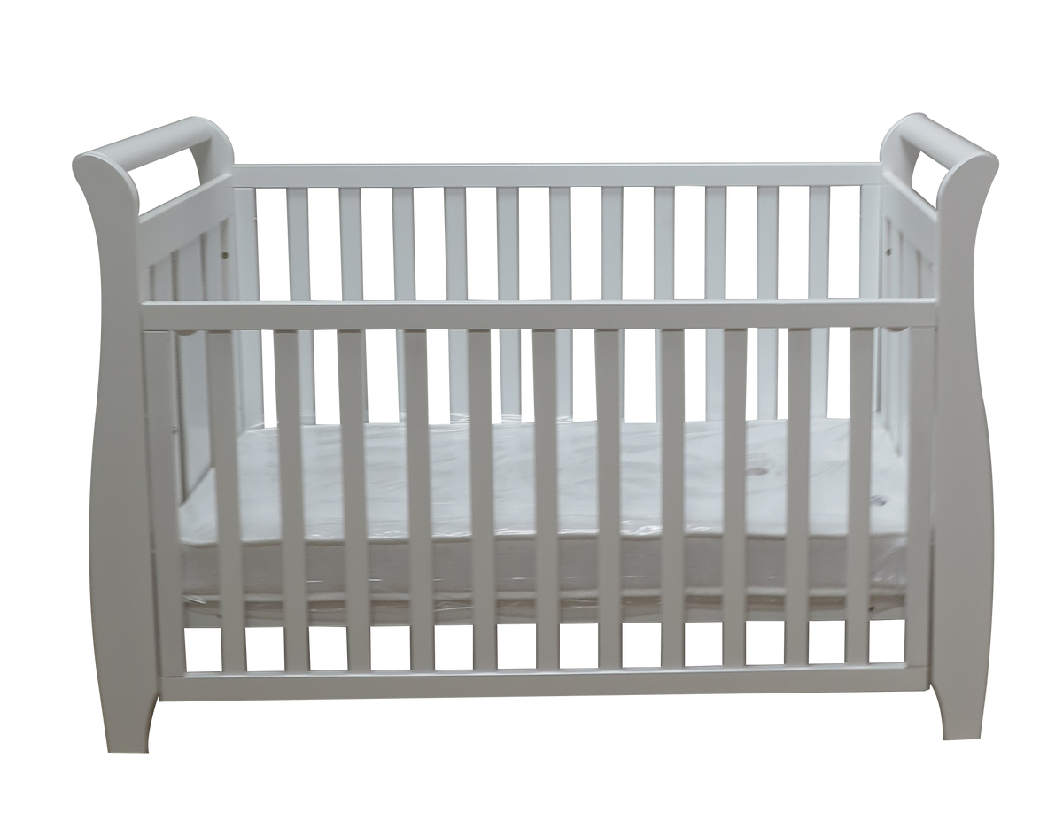 Babyworth Urban Sleigh Cot+Change Table+Chest With Changing Top Option With Mattress - Babyworth
