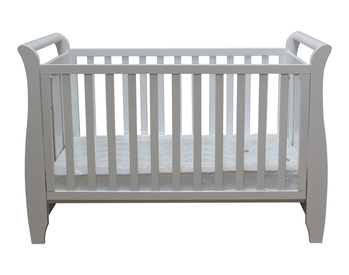 Babyworth Urban Sleigh Cot+Change Table+Chest With Changing Top Option With Mattress - Babyworth