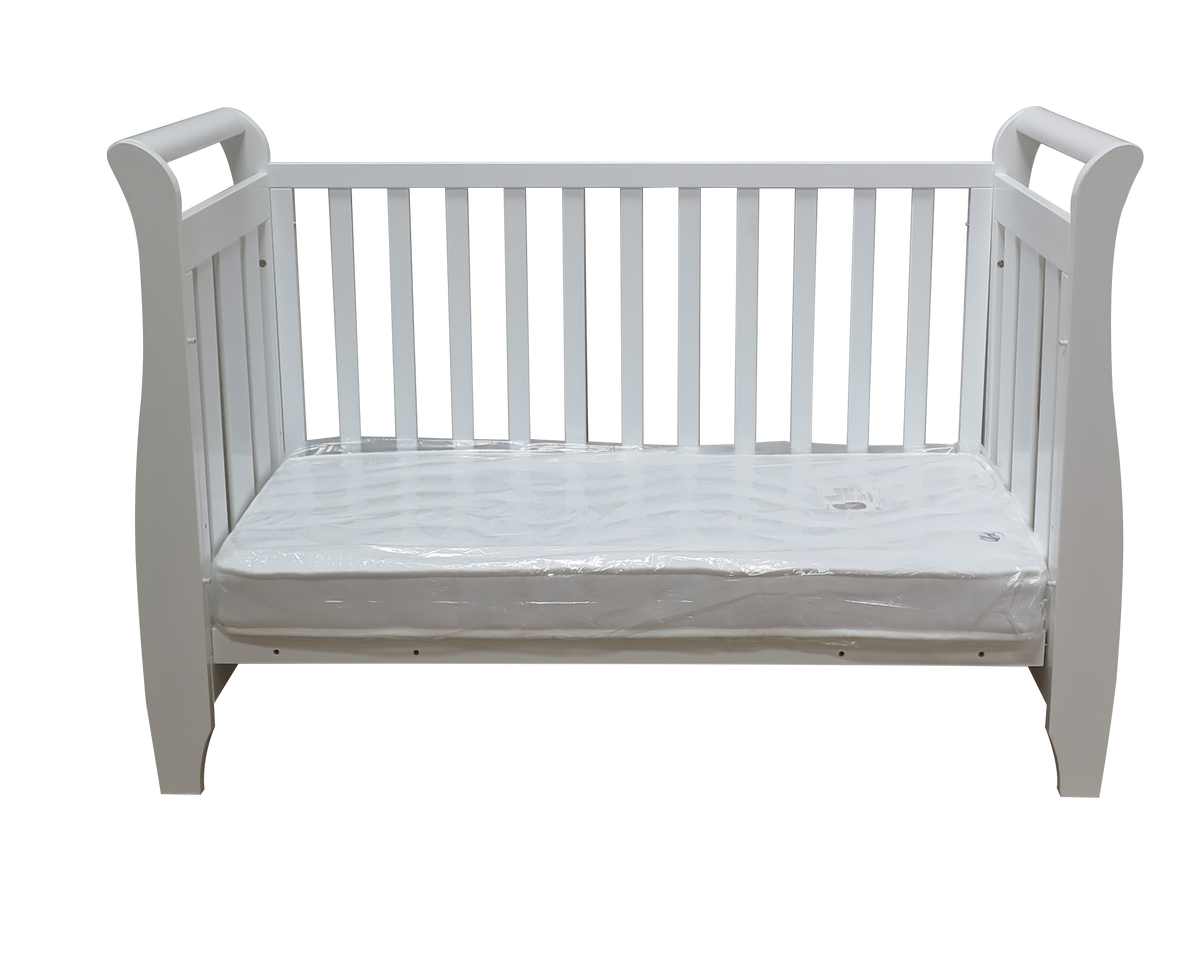 Babyworth Urban Sleigh Cot+Change Table+Chest With Changing Top Option With Mattress - Babyworth
