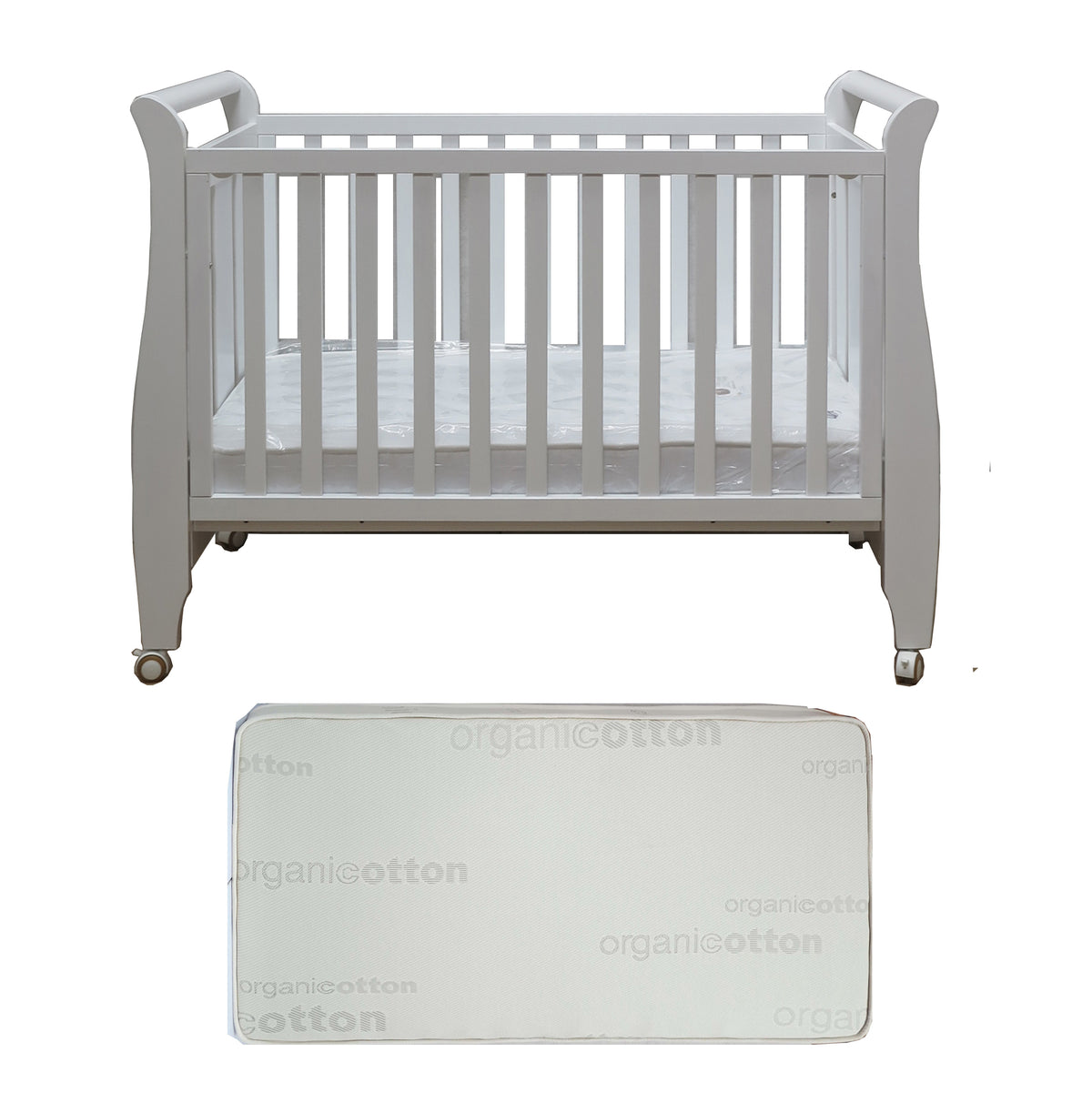 Babyworth  B4 Urban Sleigh Cot & Mattress - Babyworth