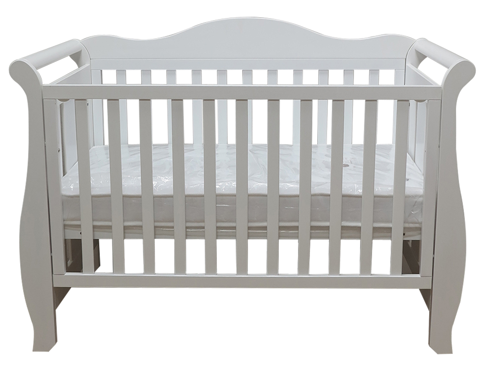 Babyworth  Imperial Sleigh Cot With Mattress - Babyworth