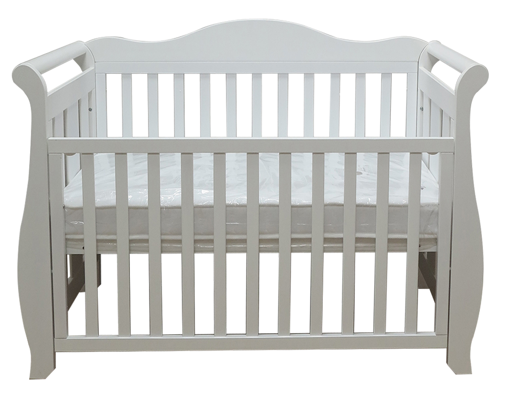 Babyworth  Imperial Sleigh Cot With Mattress - Babyworth