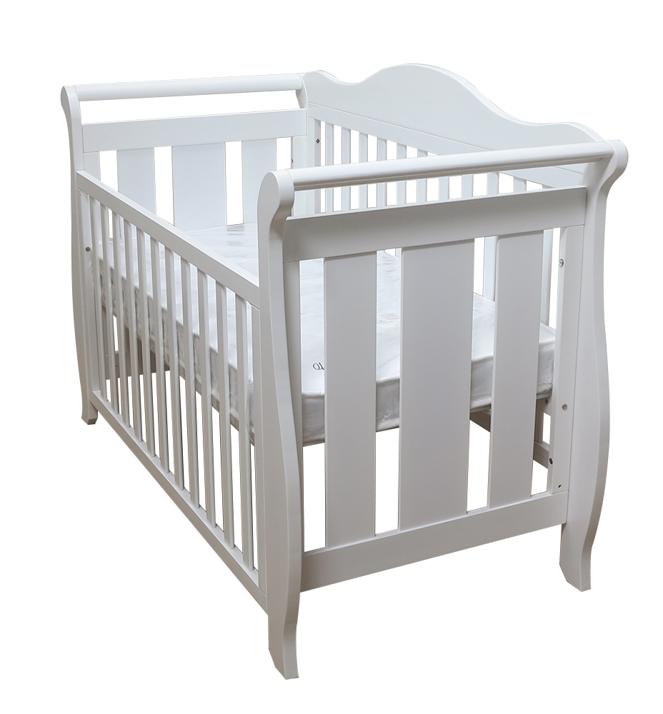 Babyworth  Imperial Sleigh Cot With Mattress - Babyworth