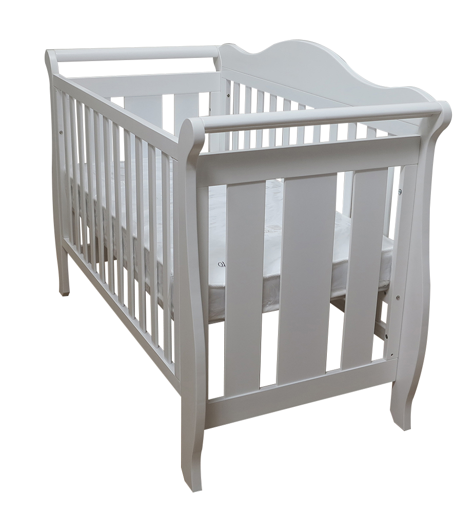 Babyworth  Imperial Sleigh Cot With Mattress - Babyworth