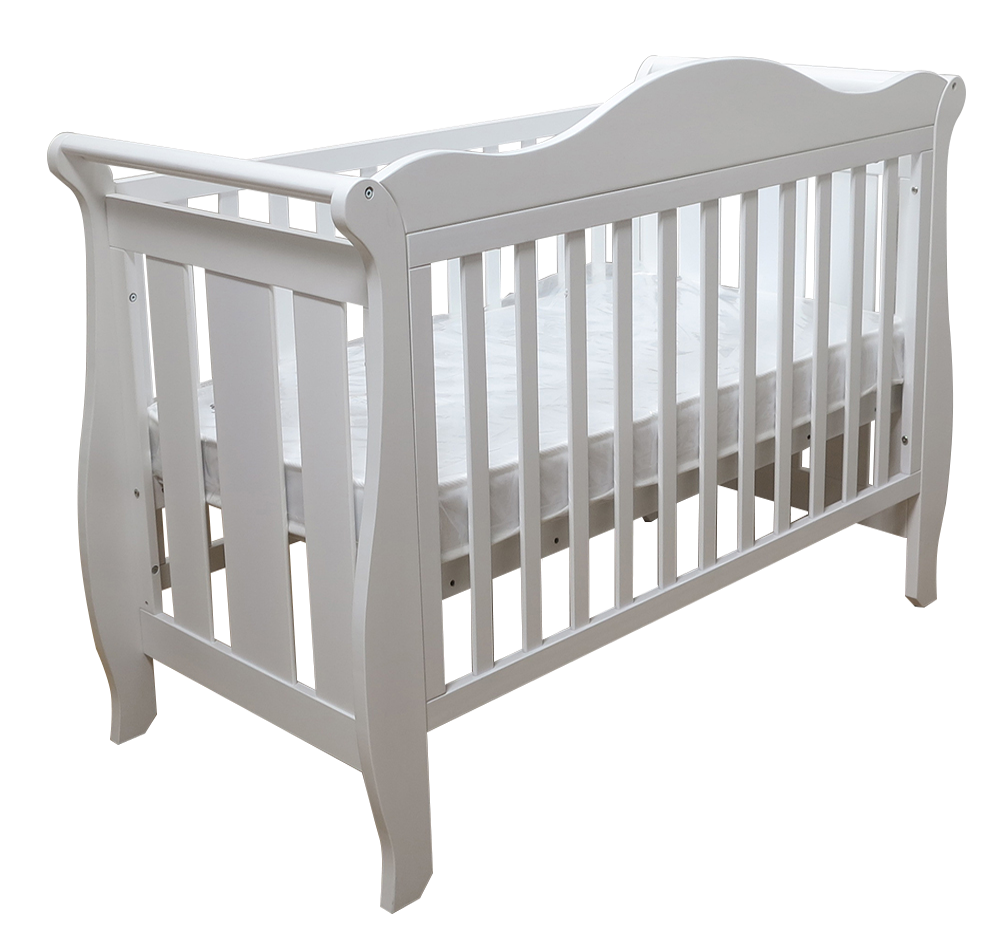 Babyworth  Imperial Sleigh Cot With Mattress - Babyworth