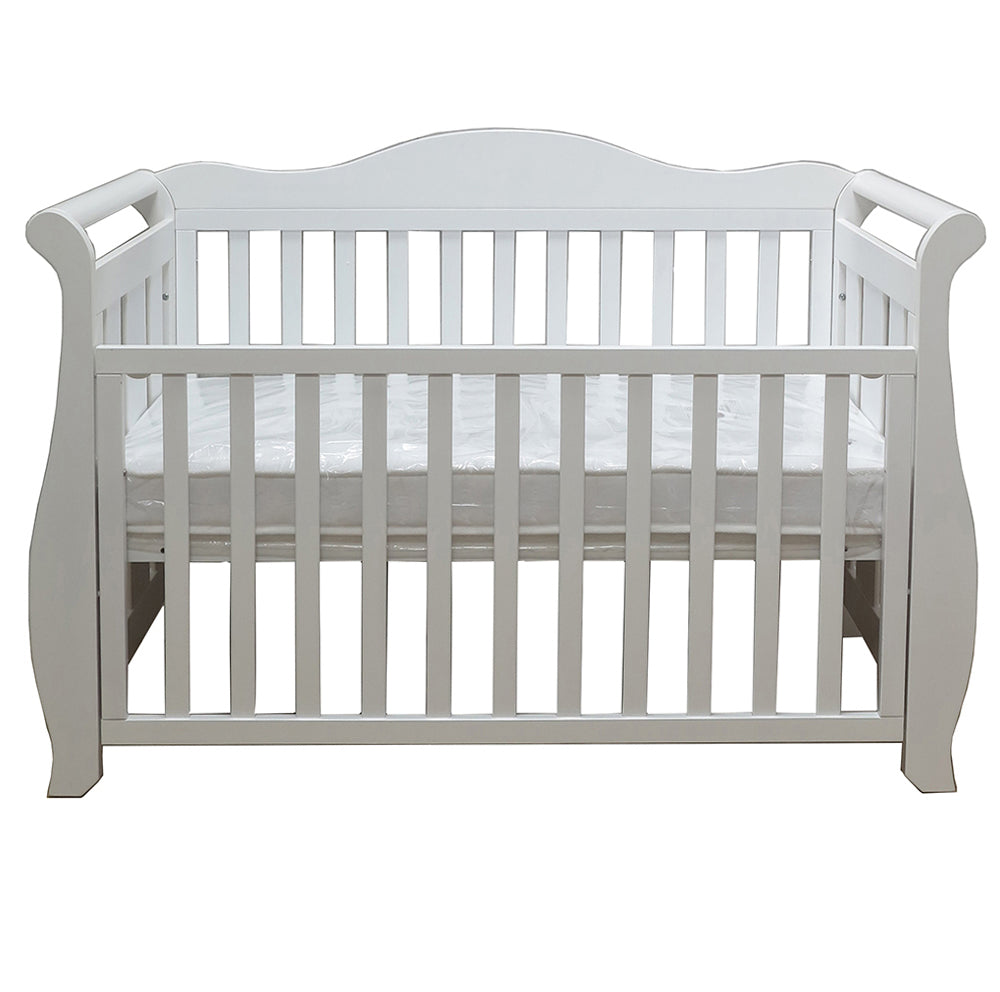 Babyworth  Imperial Sleigh Cot With Mattress - Babyworth