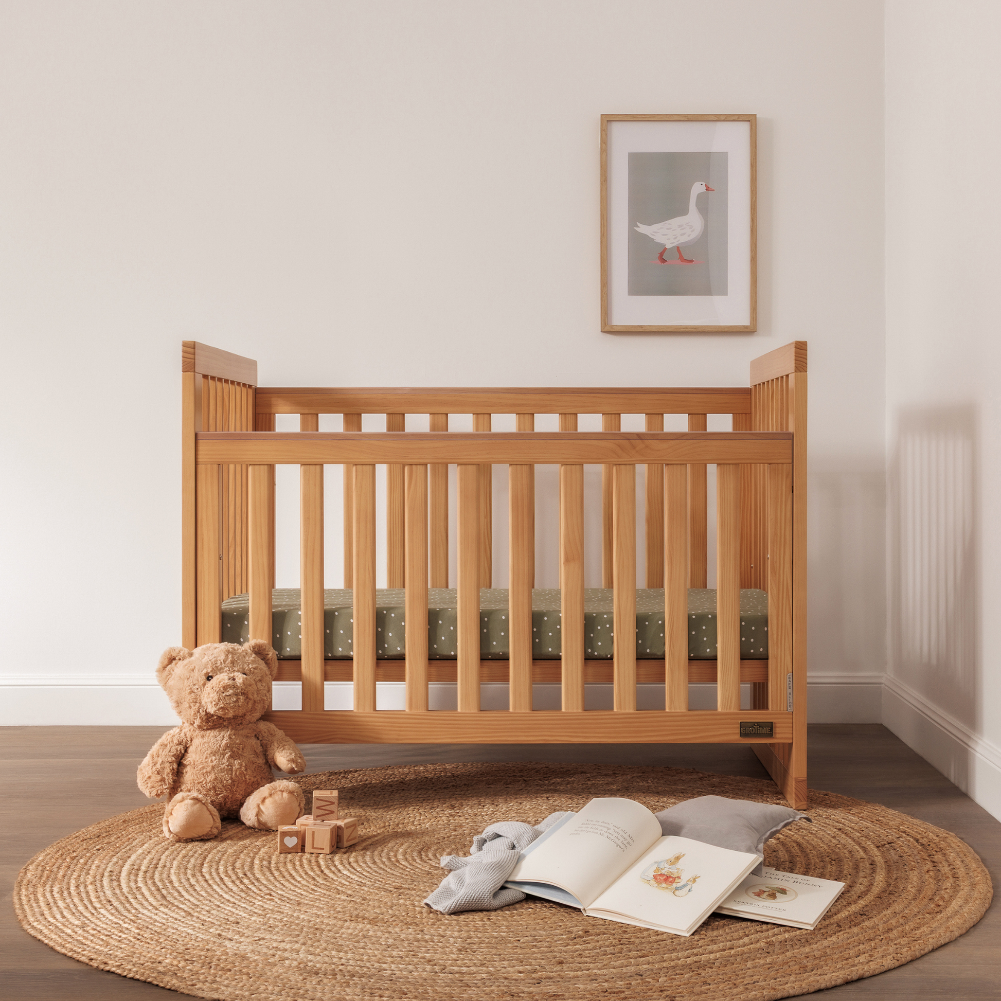 Grotime Grace Cot - Natural