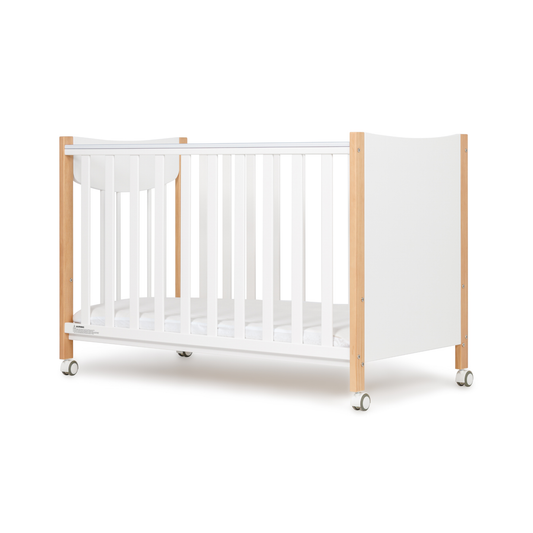 Grotime Lucas Cot - White / Natural