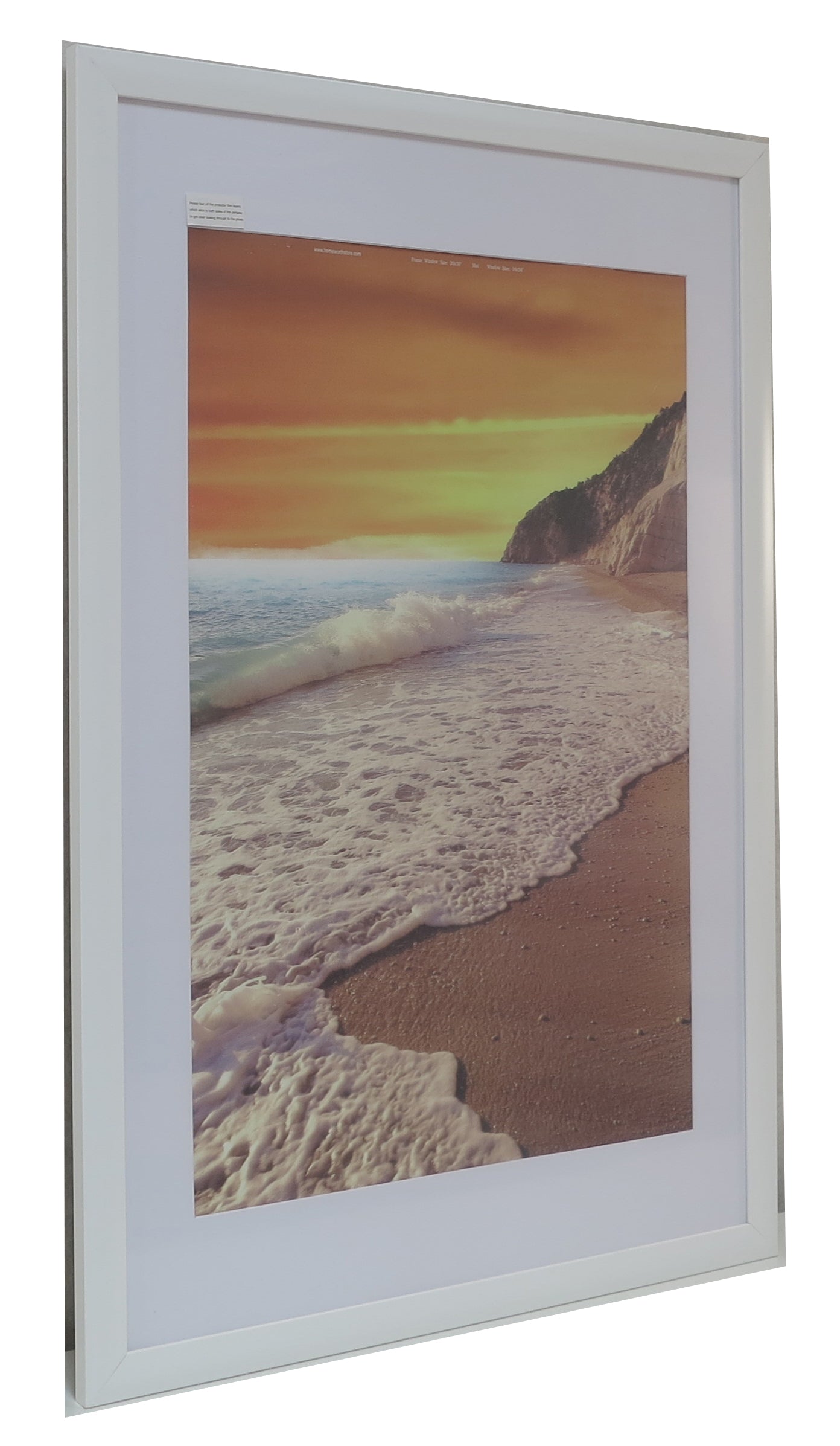 Homeworth  Picture Frames Certificate Frames Black White Timber Color - Babyworth