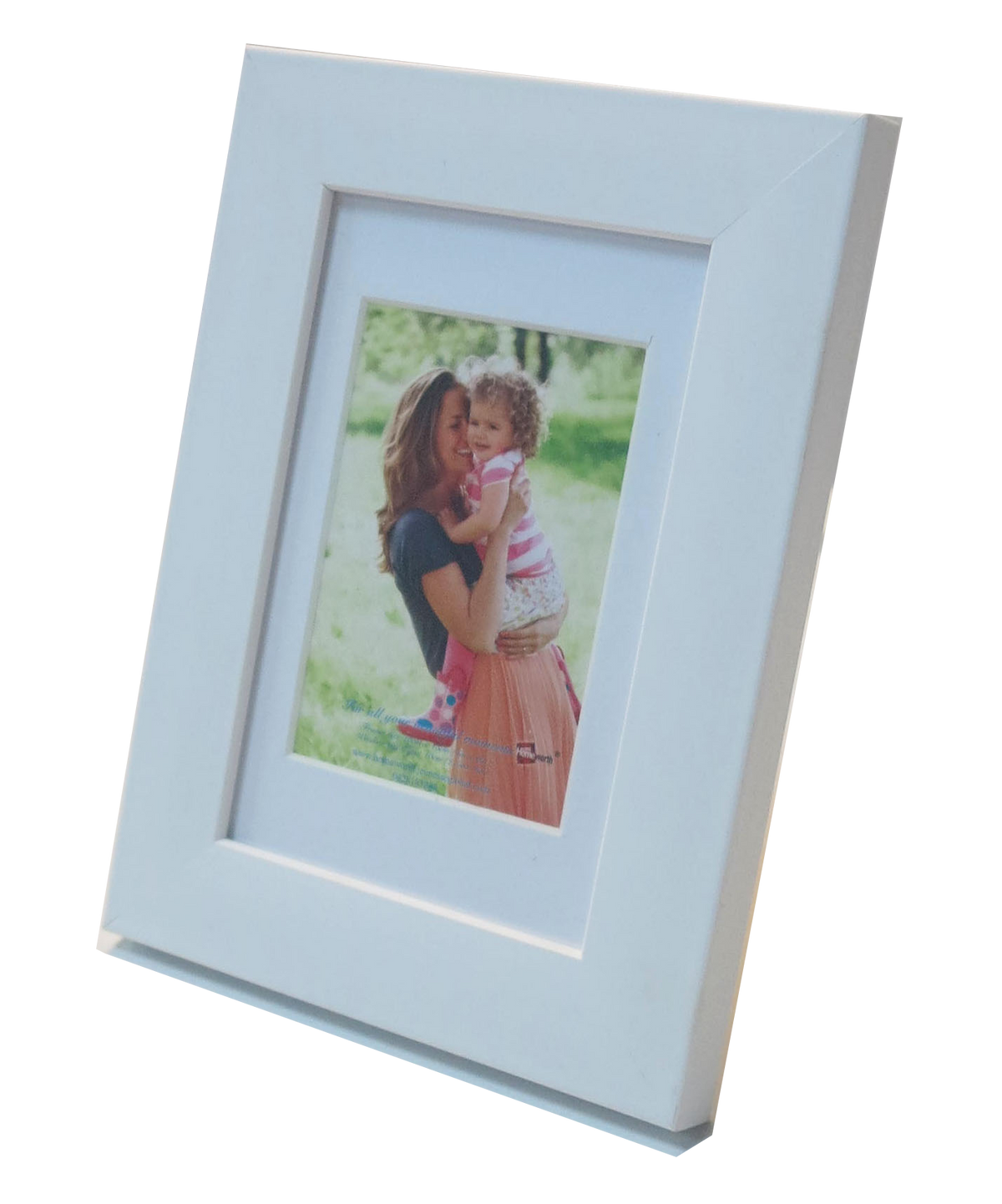 For 2.5X4" Photo-Picture Frame With Mat Boarder White - Babyworth