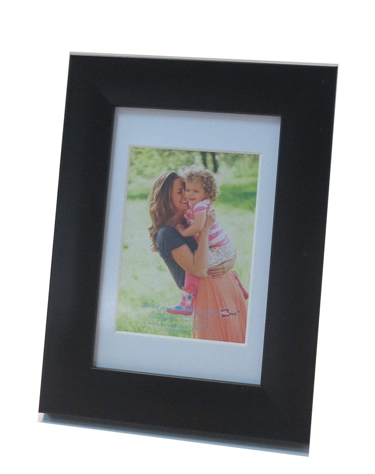 For 2.5X4" Photo-Picture Frame Black With Mat Boarder - Babyworth