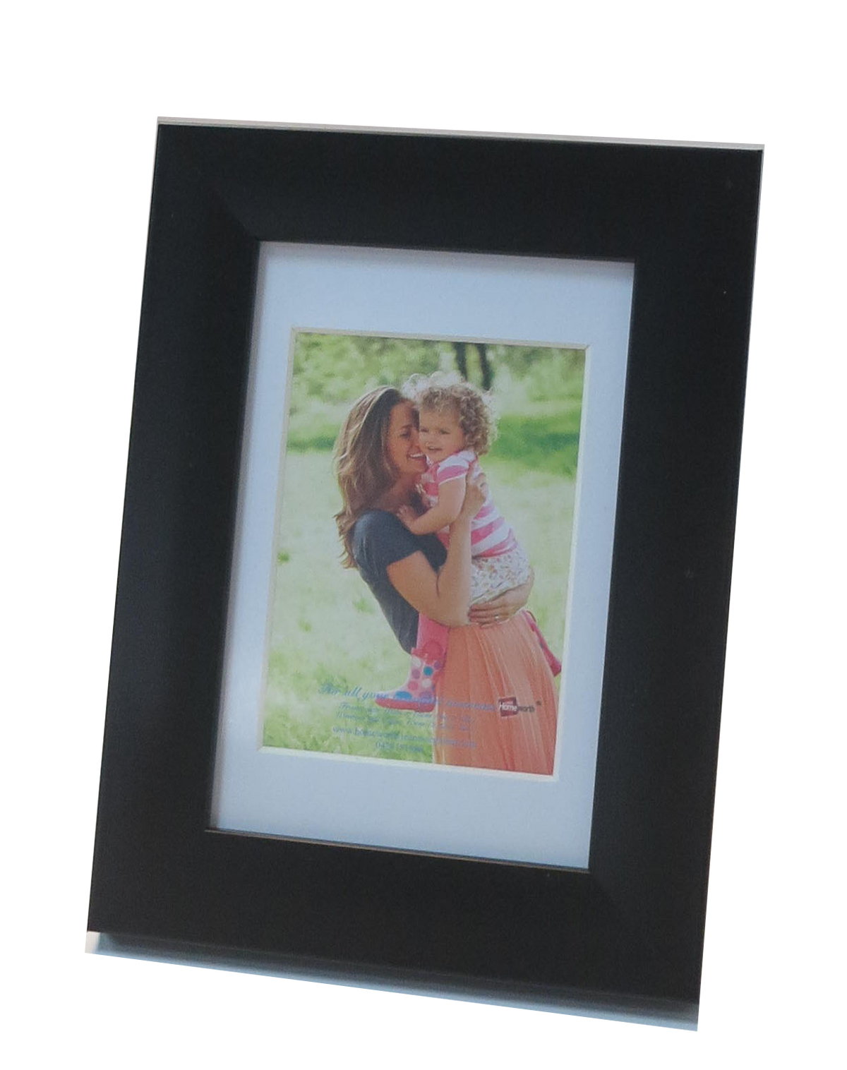 For 2.5X4" Photo-Picture Frame Black With Mat Boarder - Babyworth