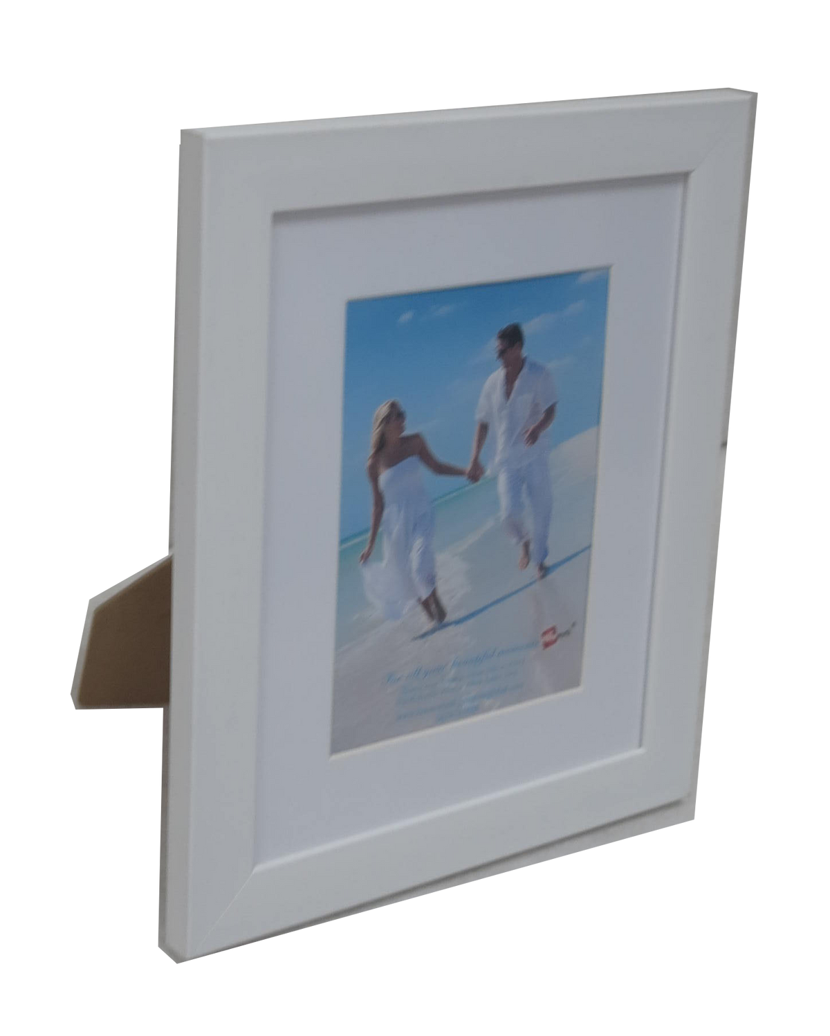 For 5x7" Photo-Picture Frame With Mat Boarder  White - Babyworth