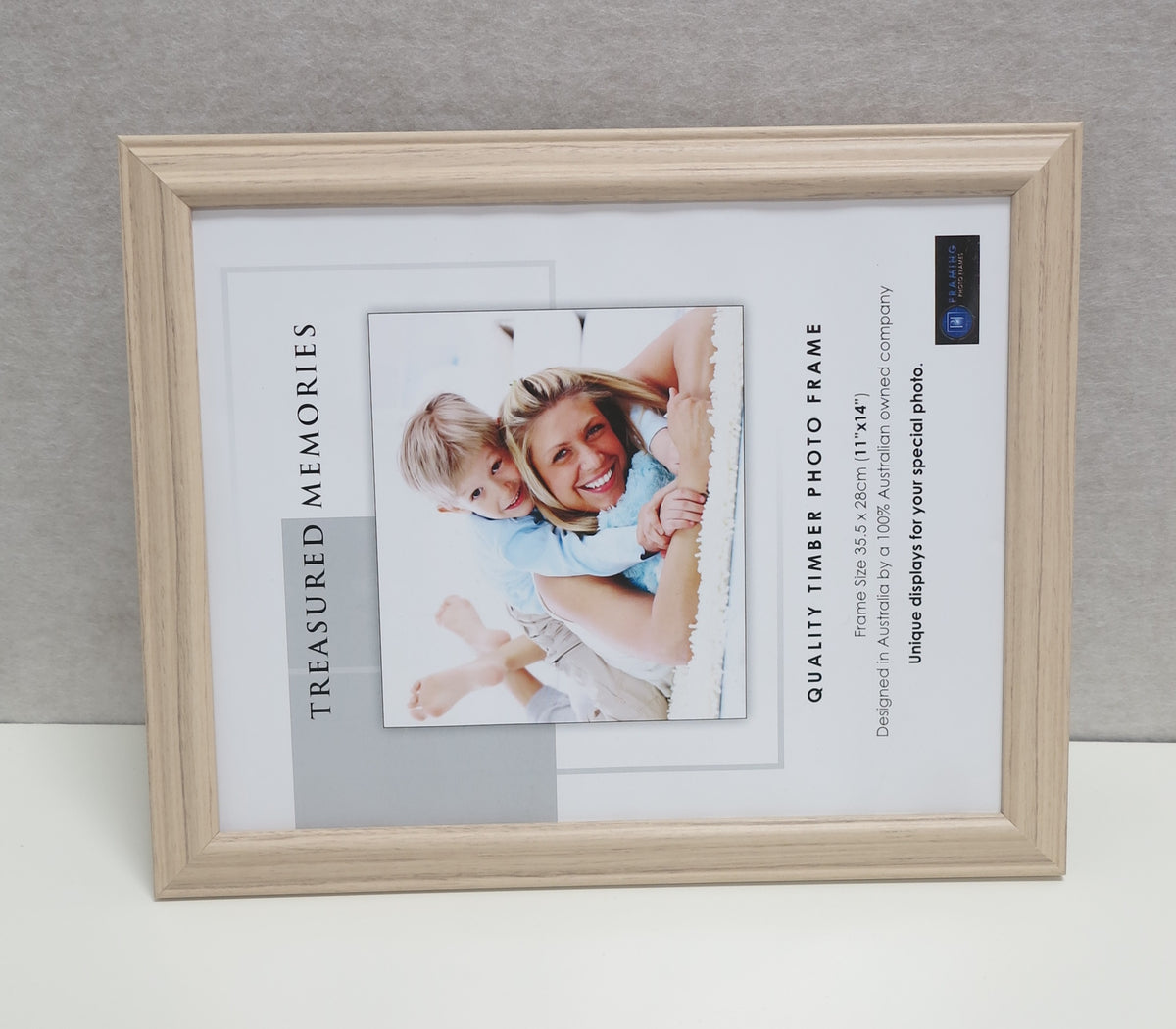 Picture Frame For Photo 11x14" / 35.5 x 28 CM  Victory Ash Color - Babyworth