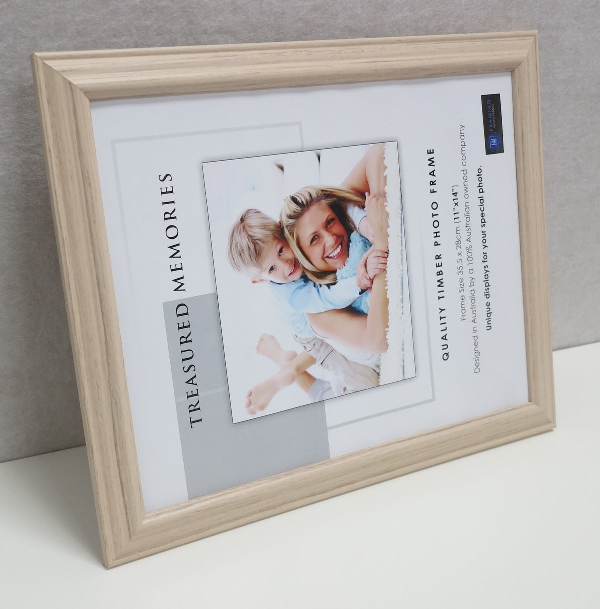 Picture Frame For Photo 11x14" / 35.5 x 28 CM  Victory Ash Color - Babyworth