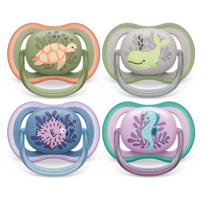 Philips Avent Ultra Air Soother, 6-18 months, Deco Mixed 2-pack  Mixed