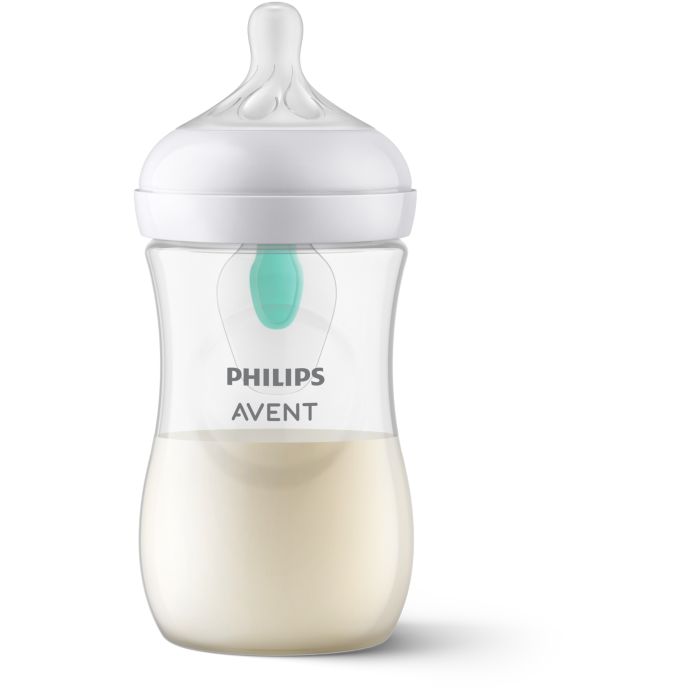 Philips Avent Natural Response Bottle with AirFree Vent, 260ml, 1-pack  Clear