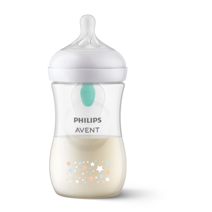 Philips Avent Natural Response Bottle with AirFree Vent, 260ml, 1-pack, Bear  Deco