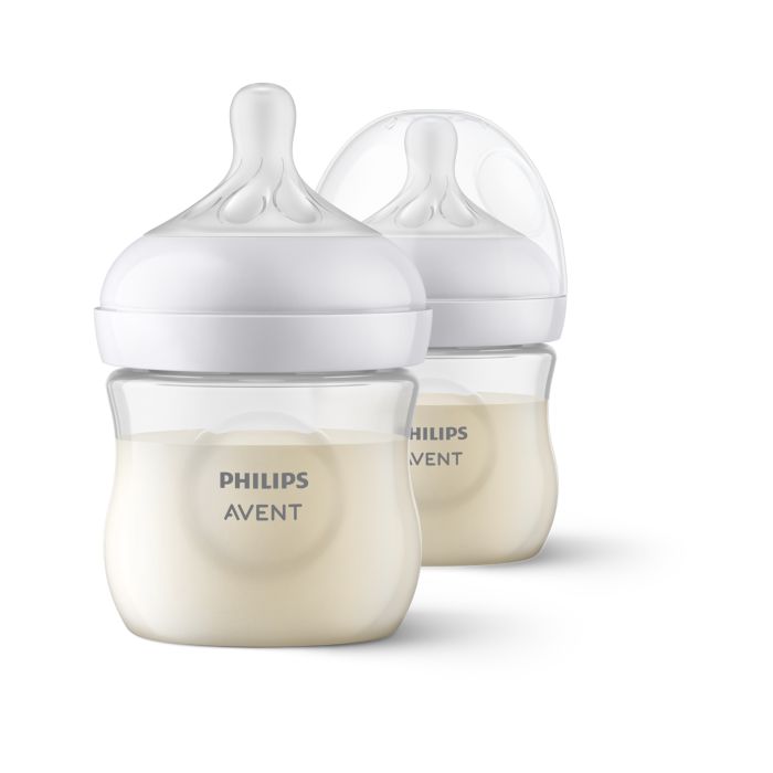 Philips Avent Natural Response Baby Bottles, 125ml, 2-pack  Clear