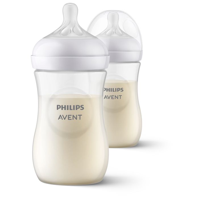 Philips Avent Natural Response Baby Bottles, 260ml, 2-pack  Clear
