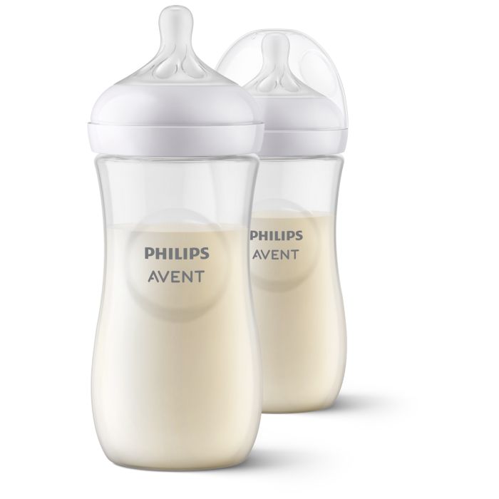 Philips Avent Natural Response Baby Bottles, 330ml, 2-pack Clear