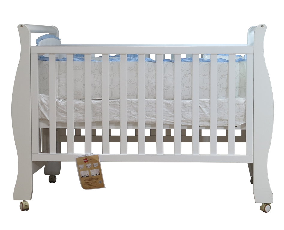 Babyworth Sleigh Cot  with Mattress - Babyworth