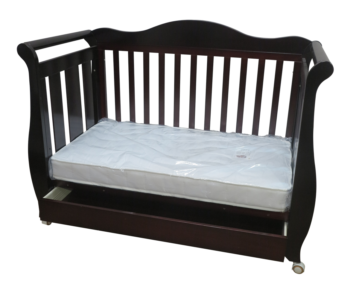 Babyworth Imperial Sleigh Cot With Drawer+Maxi Cosi Vita Car Seat+Luxi Pram Package - Babyworth