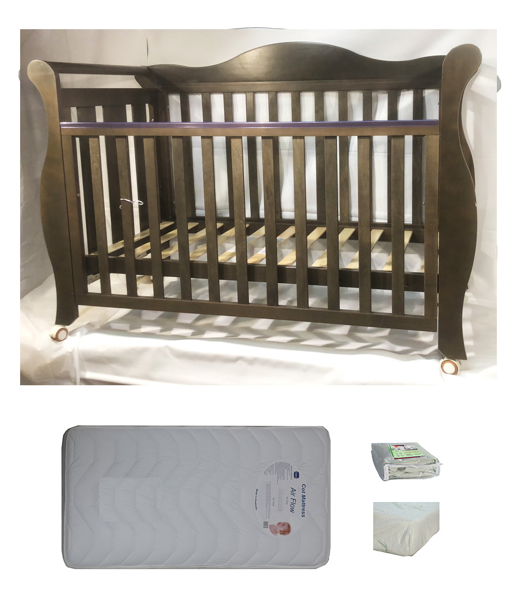 Babyworth  Imperial Sleigh Cot With Mattress - Babyworth