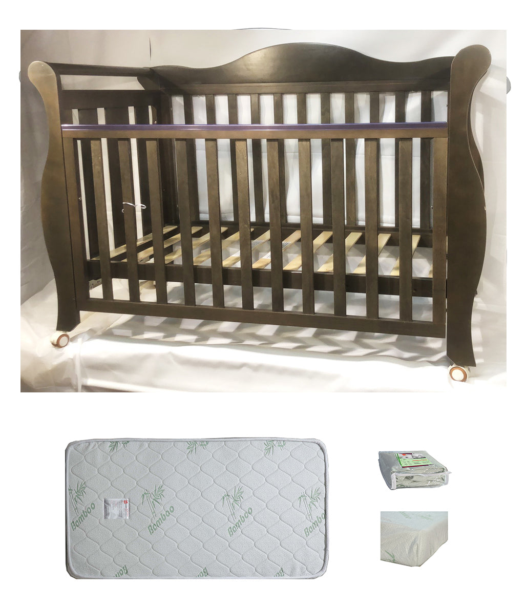 Babyworth  Imperial Sleigh Cot With Mattress - Babyworth