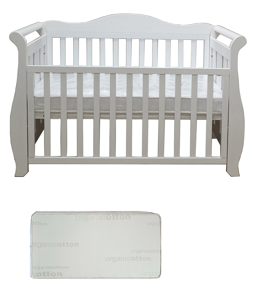 Babyworth  Imperial Sleigh Cot With Mattress - Babyworth
