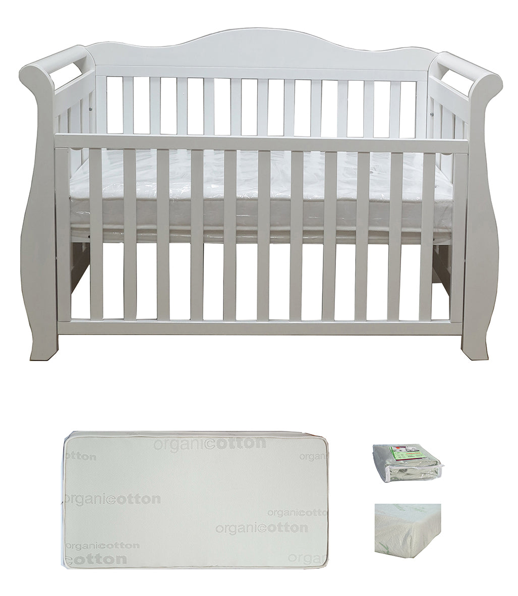 Babyworth  Imperial Sleigh Cot With Mattress - Babyworth