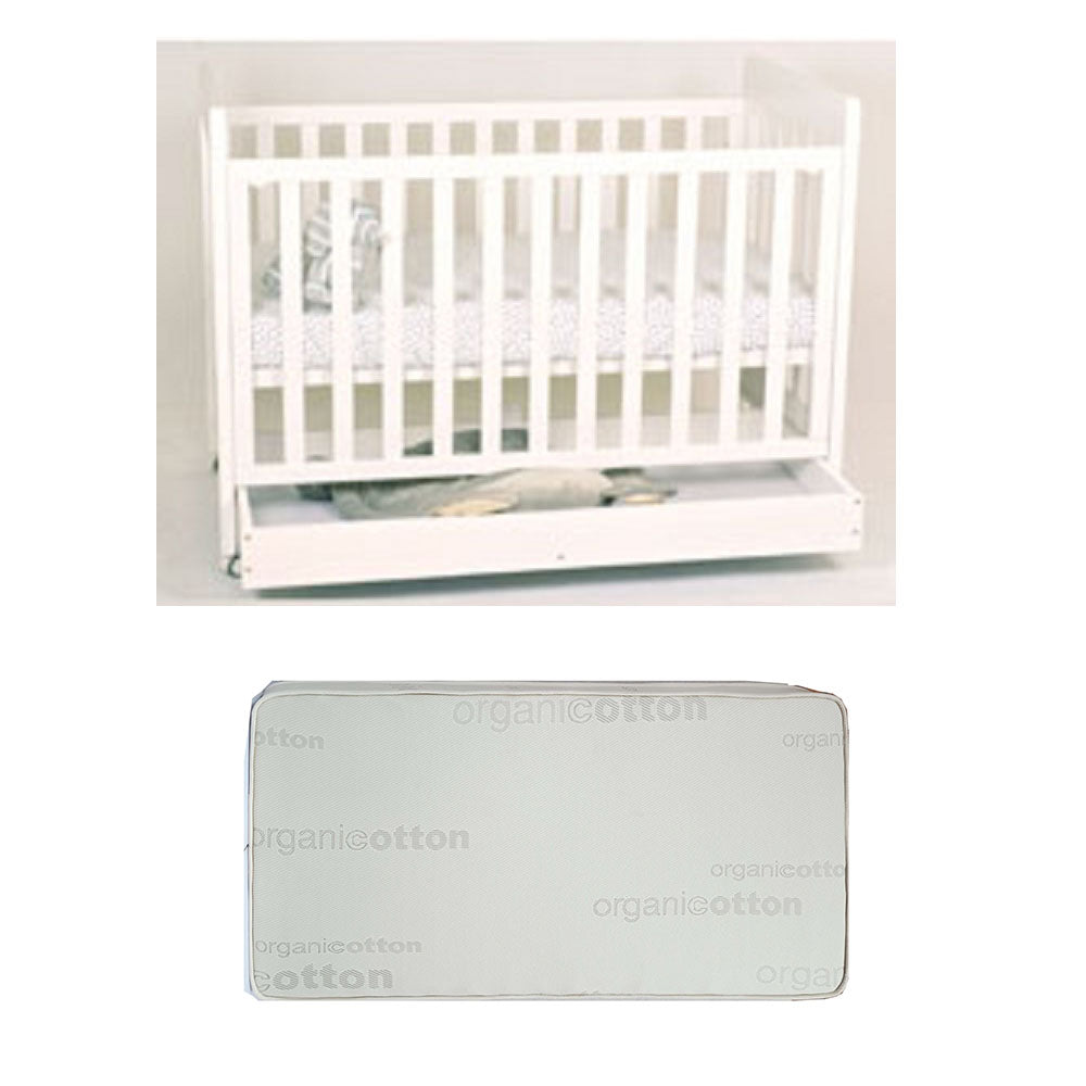Babyworth Pioneer Cot  With Drawer Option With Mattress - Babyworth