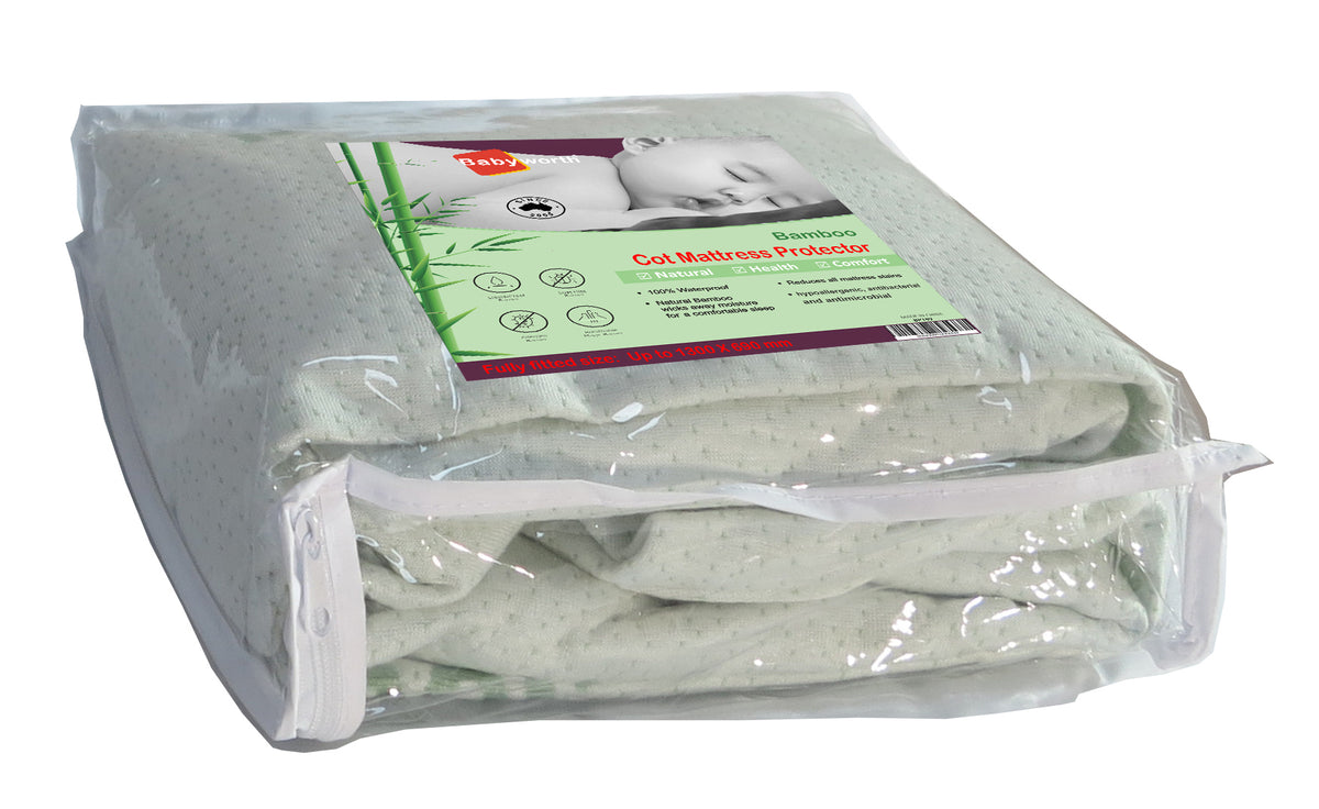 Babyworth Bamboo  Waterproof Protector For Cot Mattress - Babyworth