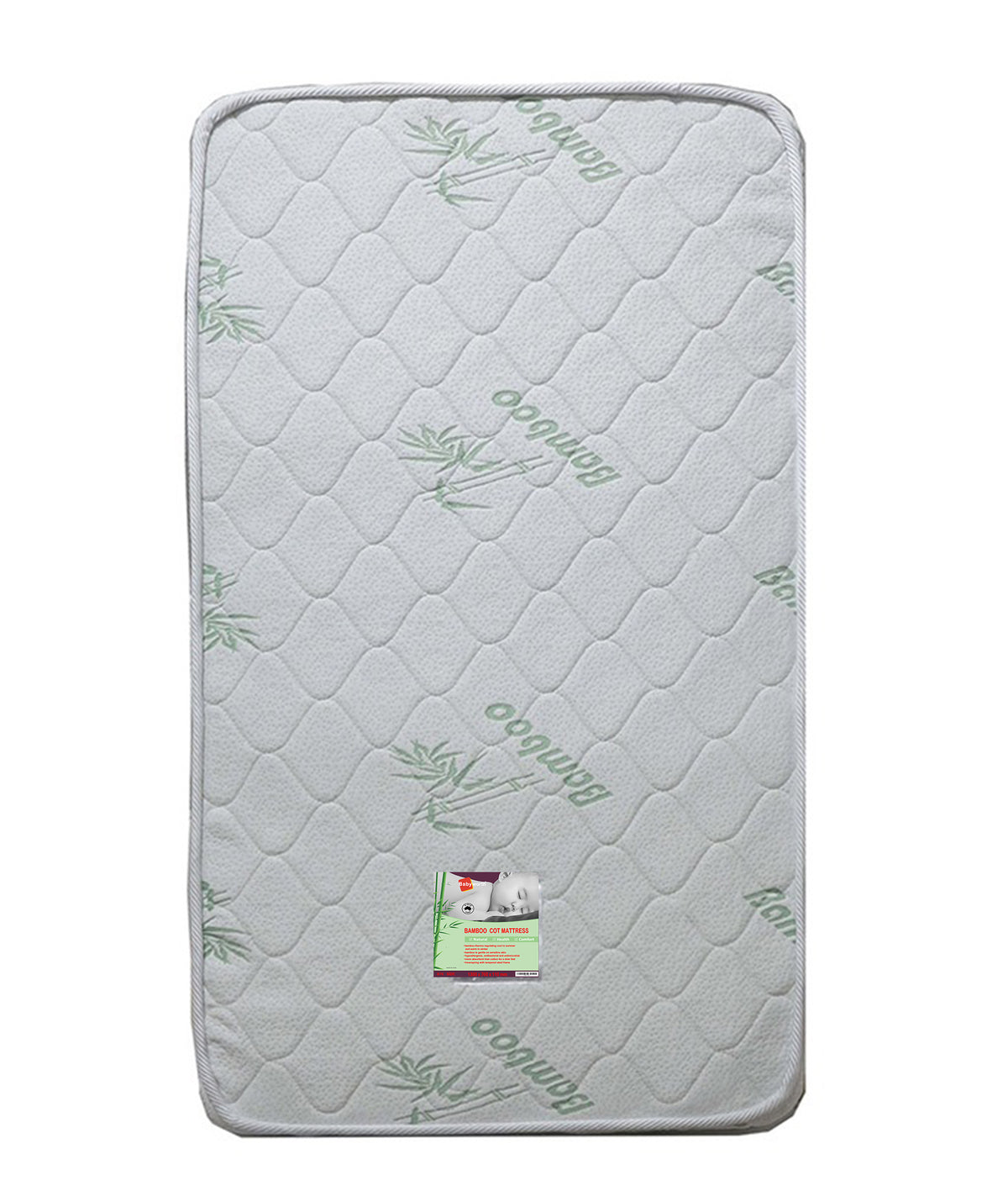 Babyworth Bamboo Cot Mattress With Innerspring & Bamboo Fabric Cover - Babyworth