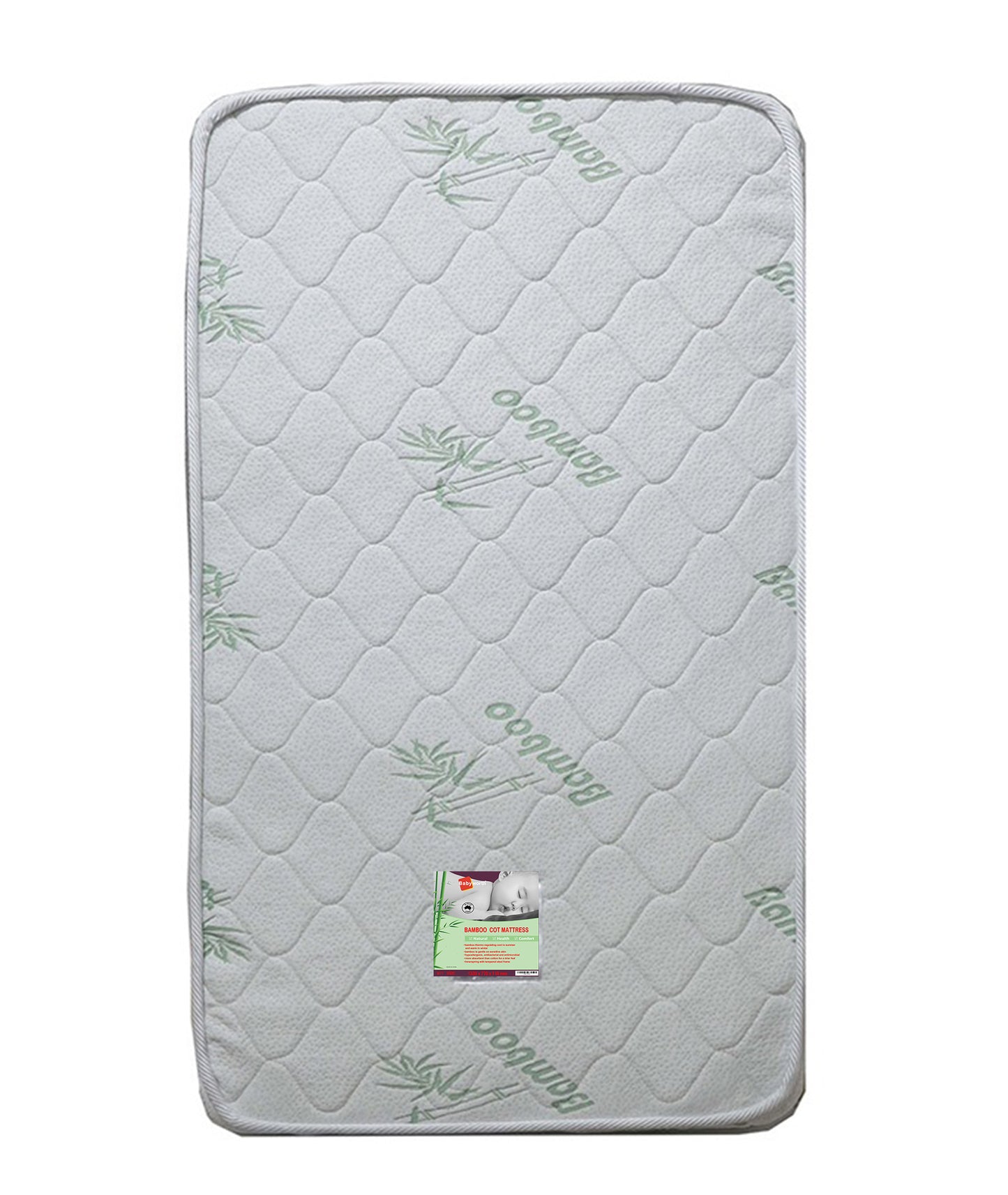 Babyworth Bamboo Cot Mattress With Innerspring & Bamboo Fabric Cover - Babyworth