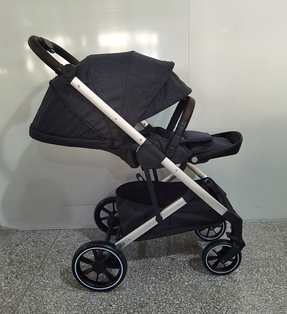 Babyworth Royal Sleigh Cot with Drawer & Change Table & Chest & Robe & Net With Stand &Mother's Choice Car Seat & Luxi Pram Option With Mattress - Babyworth