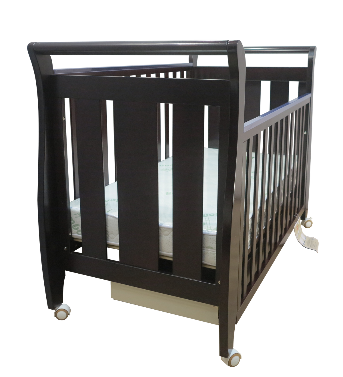 Babyworth Urban Sleigh Cot With Drawer+Chest +Change Table+Optioned With Mattress - Babyworth
