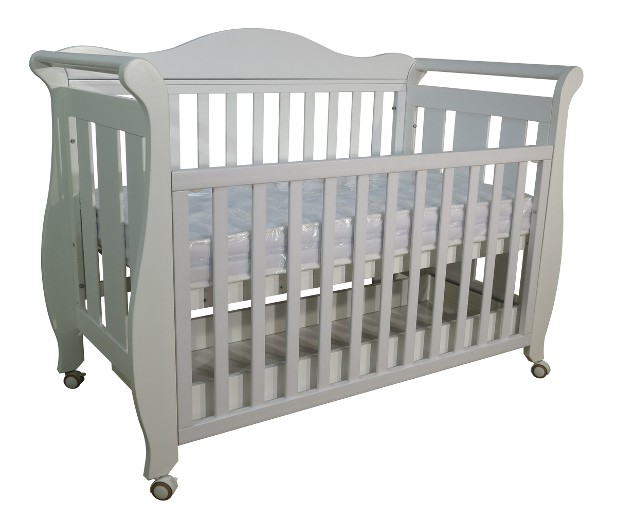 Babyworth Imperial Sleigh Cot With Drawer+Maxi Cosi Vita Car Seat+Luxi Pram Package - Babyworth