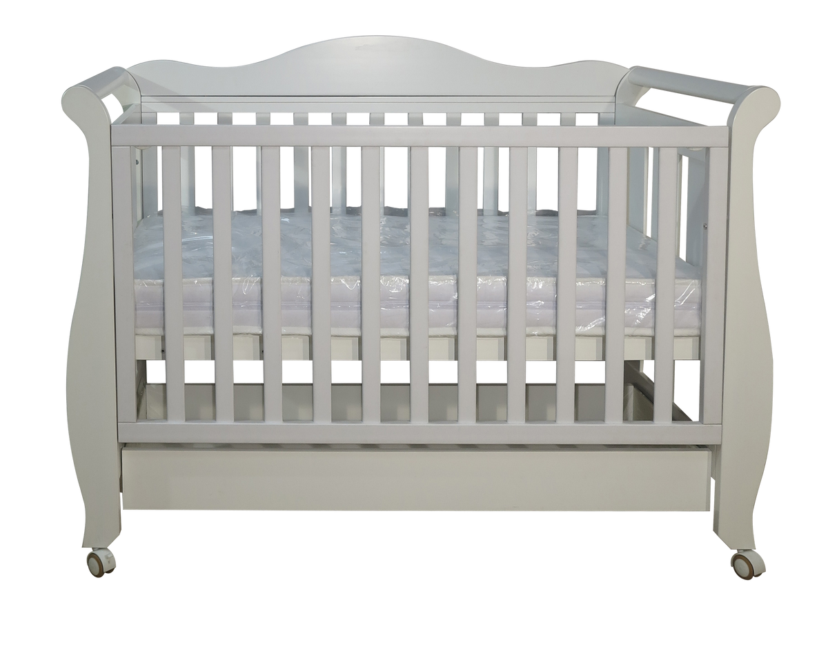 Babyworth Imperial Sleigh Cot With Drawer+Maxi Cosi Vita Car Seat+Luxi Pram Package - Babyworth