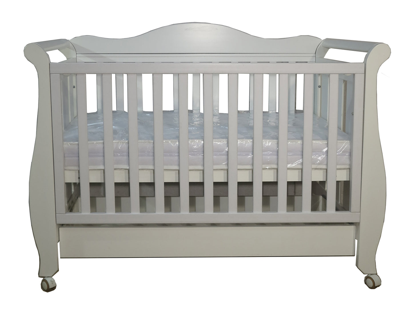 Babyworth  B5R+DR Royal Sleigh Cot With Drawer And Mattress - Babyworth