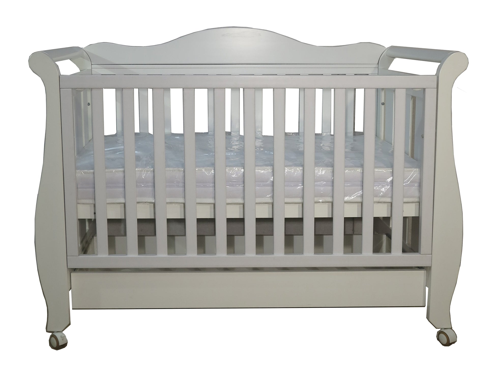 Babyworth  B5R+DR Royal Sleigh Cot With Drawer And Mattress - Babyworth