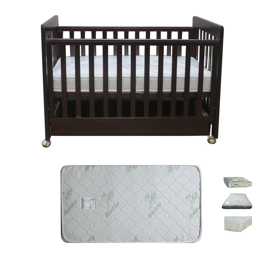 Babyworth Pioneer Cot  With Drawer Option With Mattress - Babyworth