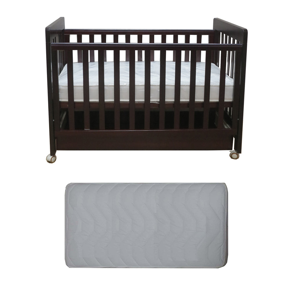 Babyworth Pioneer Cot  With Drawer Option With Mattress - Babyworth
