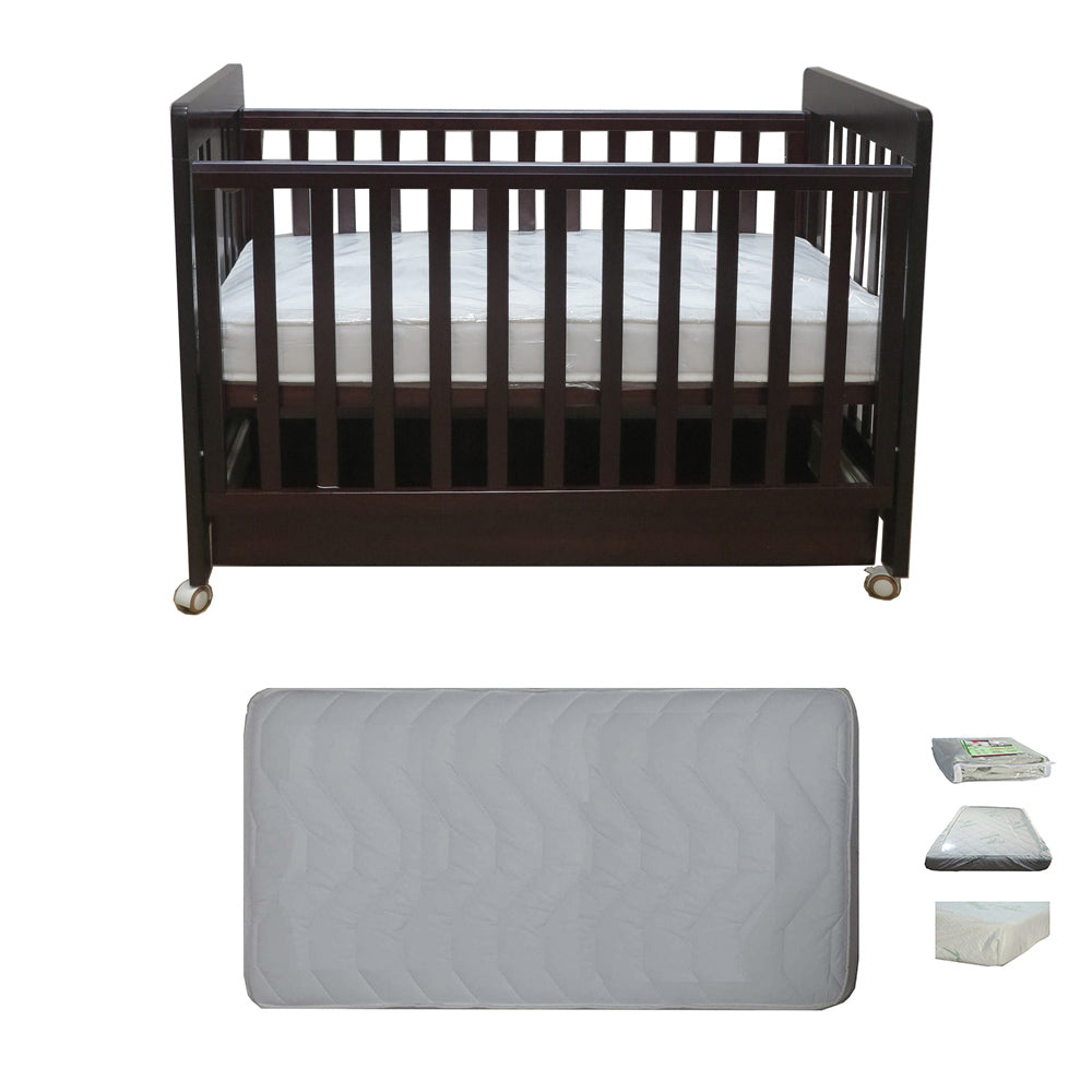 Babyworth Pioneer Cot  With Drawer Option With Mattress - Babyworth