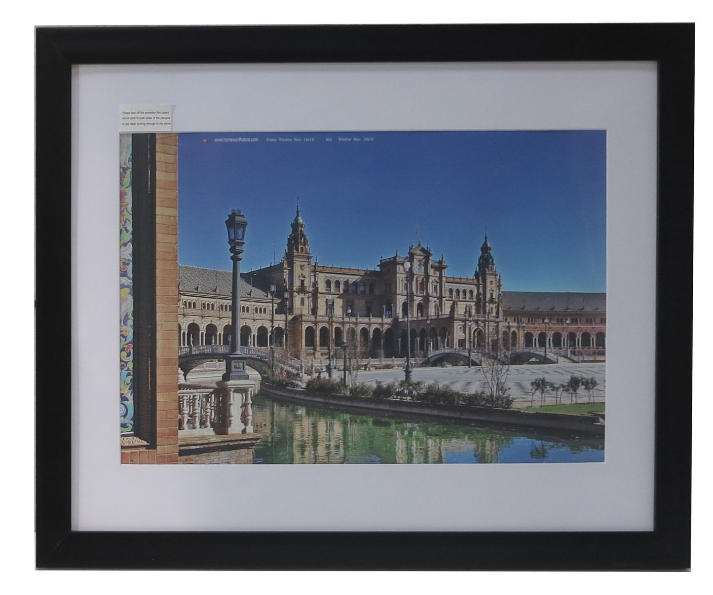Homeworth  Picture Frames Certificate Frames Black White Timber Color - Babyworth