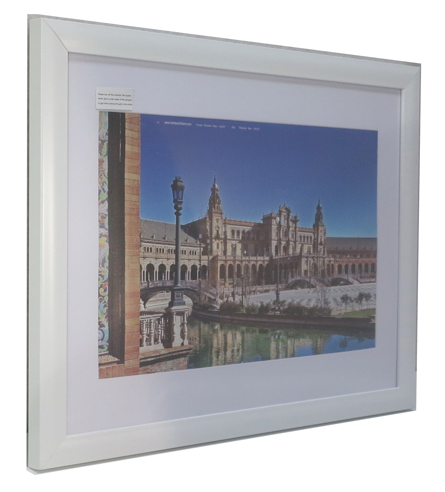 Homeworth  Picture Frames Certificate Frames Black White Timber Color - Babyworth