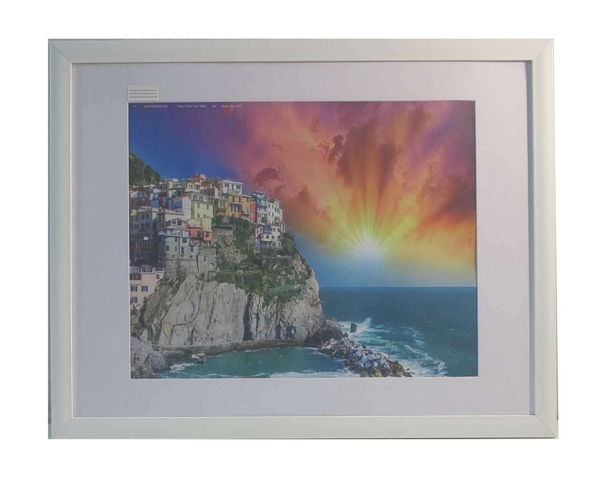 Homeworth  Picture Frames Certificate Frames Black White Timber Color - Babyworth