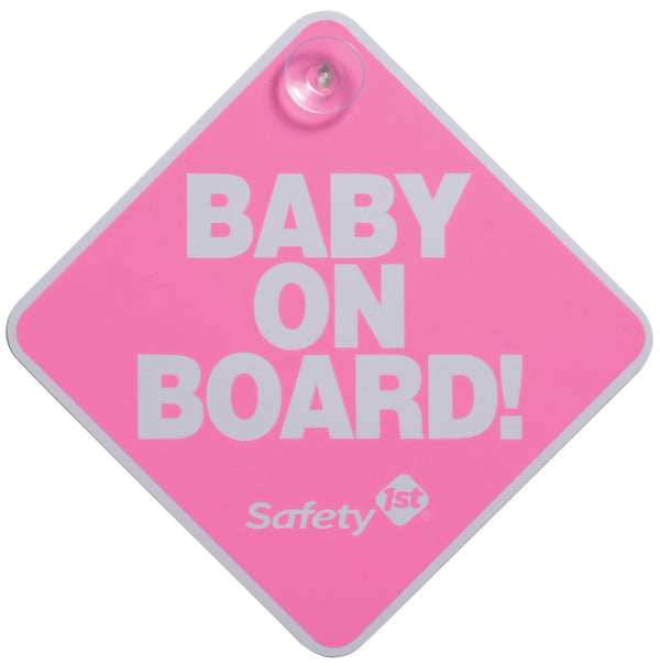 SAFETY 1ST BABY ON BOARD CARD YELLOW / BLUE / PINK - Babyworth